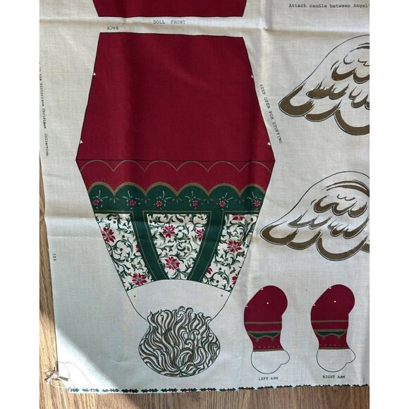 Vintage Victorian Christmas Angel Treetop & Ornaments Cut Out Pattern Cut & Sew - Picture 4 of 10